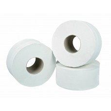 White 2 ply Mini Jumbo 60mm Core Toilet Roll 150 metre